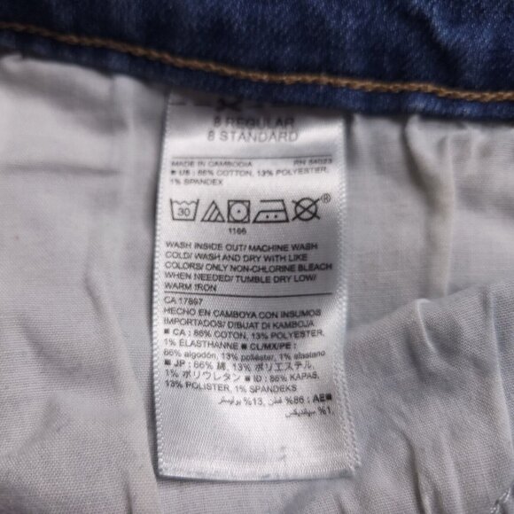 Old Navy Womens Original Jeans 8 Mid-Rise Medium Wash Stretch Slim Boot - Picture 8 of 8